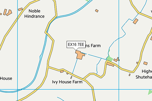 EX16 7EE map - OS VectorMap District (Ordnance Survey)