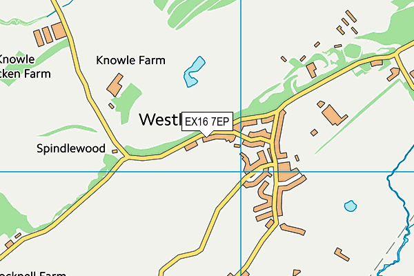 EX16 7EP map - OS VectorMap District (Ordnance Survey)