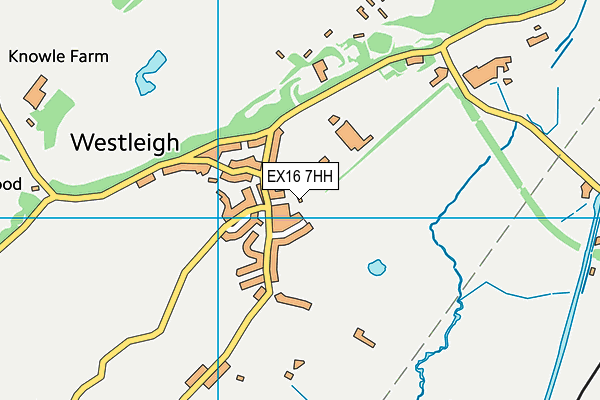 EX16 7HH map - OS VectorMap District (Ordnance Survey)