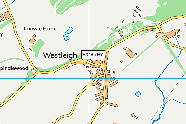 EX16 7HY map - OS VectorMap District (Ordnance Survey)