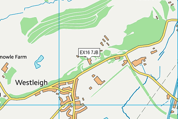 EX16 7JB map - OS VectorMap District (Ordnance Survey)