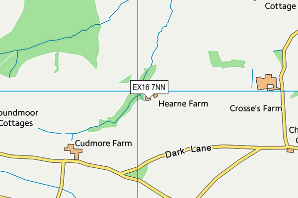 EX16 7NN map - OS VectorMap District (Ordnance Survey)