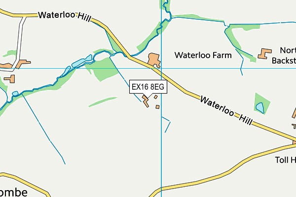 EX16 8EG map - OS VectorMap District (Ordnance Survey)