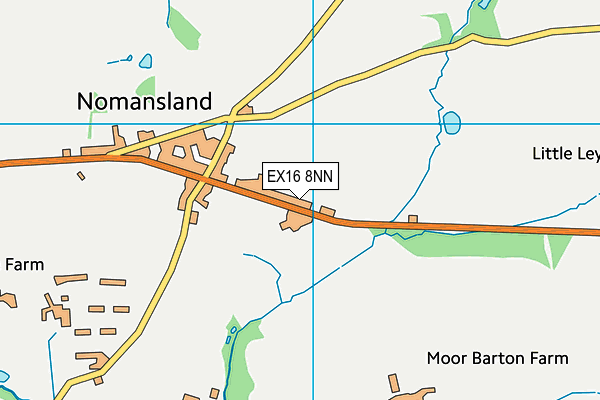 EX16 8NN map - OS VectorMap District (Ordnance Survey)