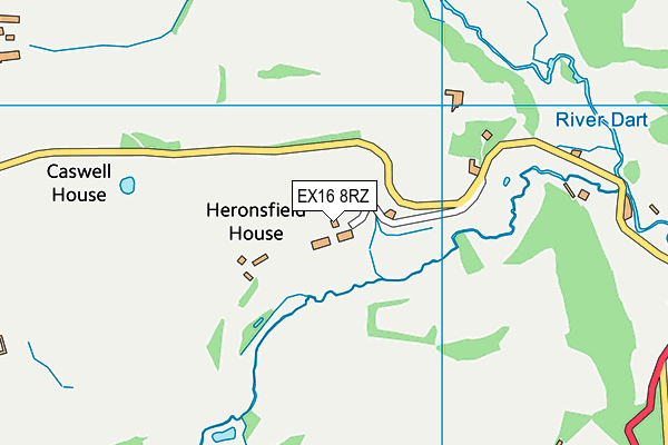 EX16 8RZ map - OS VectorMap District (Ordnance Survey)