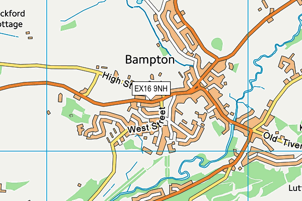 EX16 9NH map - OS VectorMap District (Ordnance Survey)