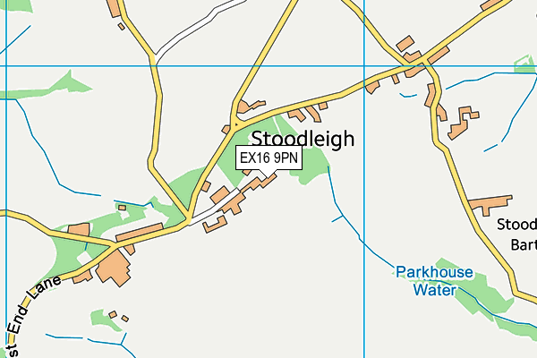 Stoodleigh Court (Closed) map (EX16 9PN) - OS VectorMap District (Ordnance Survey)