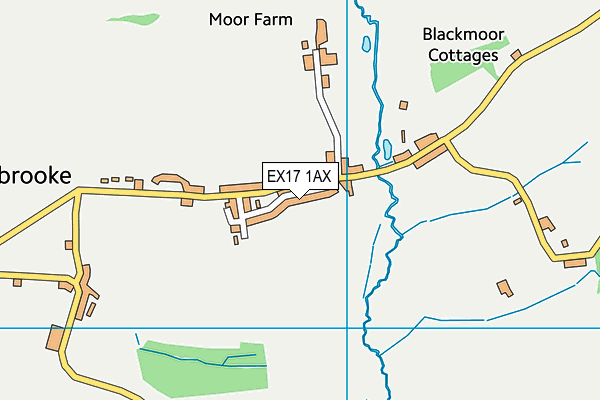 Shobrooke Playing Fields map (EX17 1AX) - OS VectorMap District (Ordnance Survey)