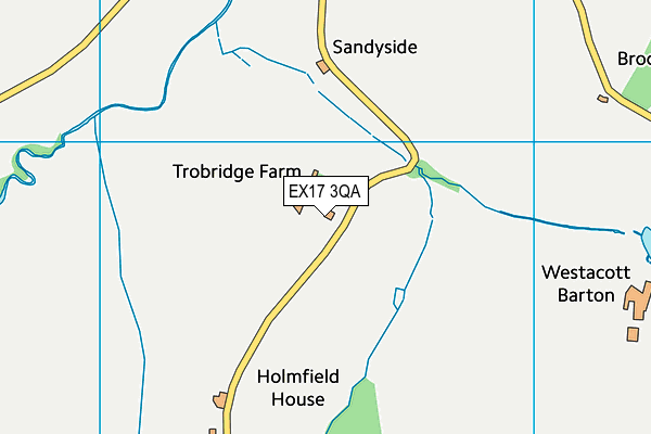 EX17 3QA map - OS VectorMap District (Ordnance Survey)