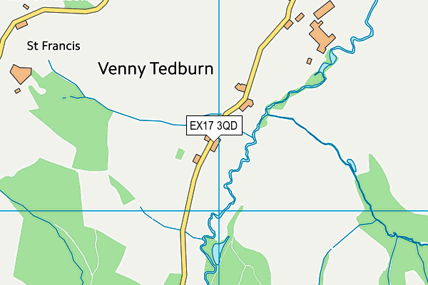 EX17 3QD map - OS VectorMap District (Ordnance Survey)