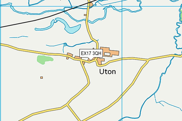 EX17 3QH map - OS VectorMap District (Ordnance Survey)