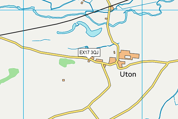 EX17 3QJ map - OS VectorMap District (Ordnance Survey)