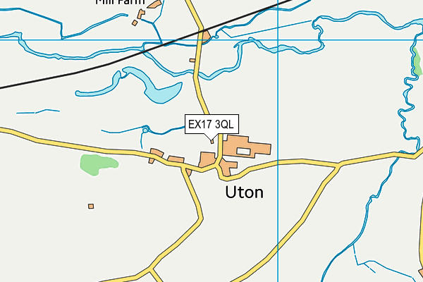 EX17 3QL map - OS VectorMap District (Ordnance Survey)