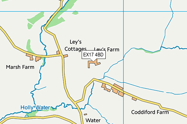 EX17 4BD map - OS VectorMap District (Ordnance Survey)