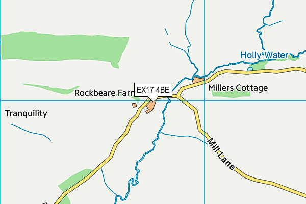 EX17 4BE map - OS VectorMap District (Ordnance Survey)