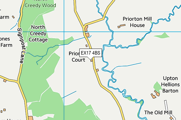 EX17 4BS map - OS VectorMap District (Ordnance Survey)