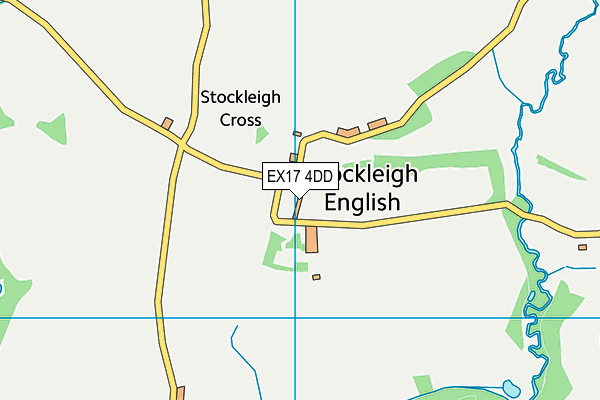 EX17 4DD map - OS VectorMap District (Ordnance Survey)