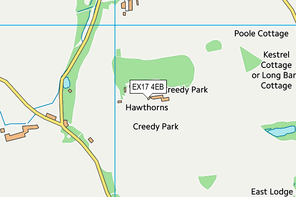 EX17 4EB map - OS VectorMap District (Ordnance Survey)