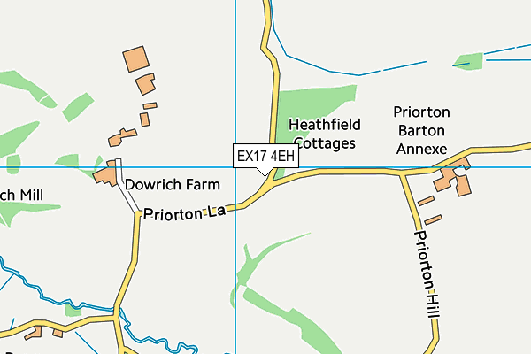 EX17 4EH map - OS VectorMap District (Ordnance Survey)