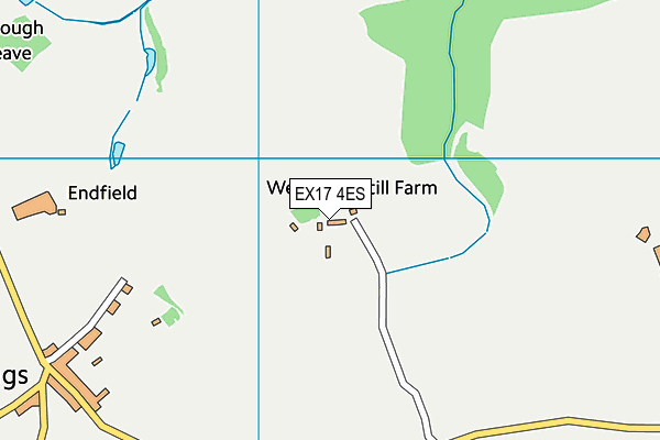 EX17 4ES map - OS VectorMap District (Ordnance Survey)