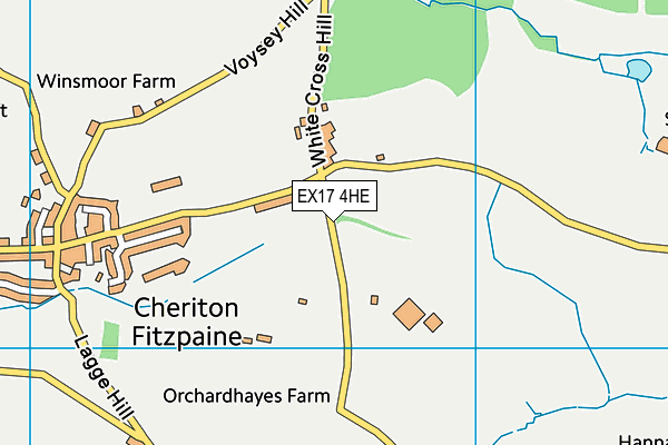 EX17 4HE map - OS VectorMap District (Ordnance Survey)