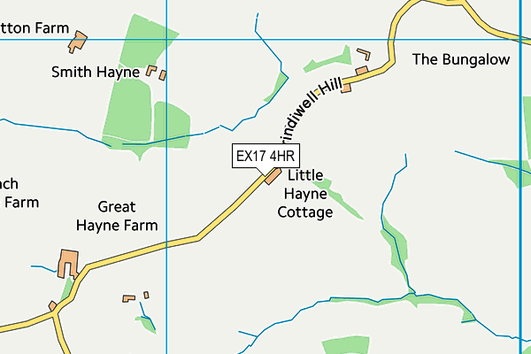 EX17 4HR map - OS VectorMap District (Ordnance Survey)