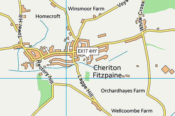 EX17 4HY map - OS VectorMap District (Ordnance Survey)