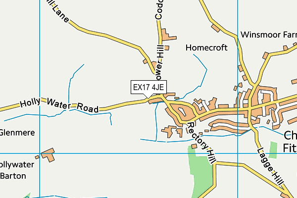 EX17 4JE map - OS VectorMap District (Ordnance Survey)