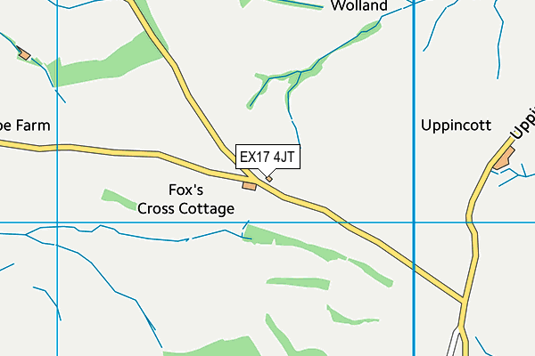 EX17 4JT map - OS VectorMap District (Ordnance Survey)