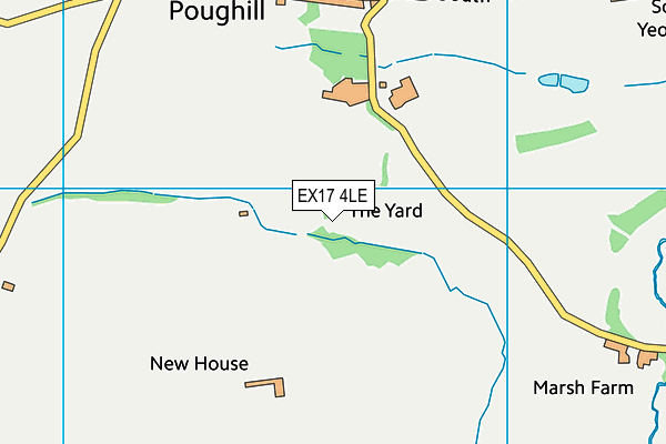 EX17 4LE map - OS VectorMap District (Ordnance Survey)