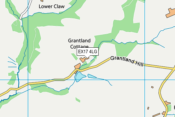 EX17 4LG map - OS VectorMap District (Ordnance Survey)