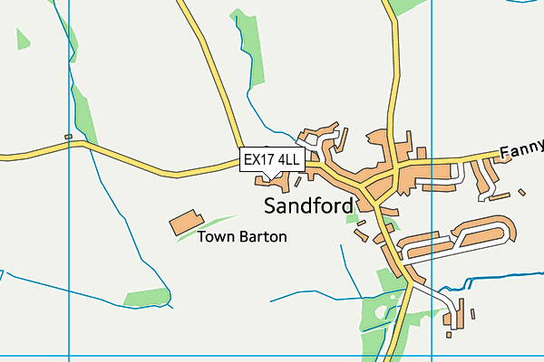 EX17 4LL map - OS VectorMap District (Ordnance Survey)