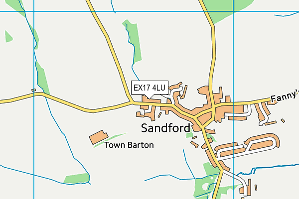 EX17 4LU map - OS VectorMap District (Ordnance Survey)