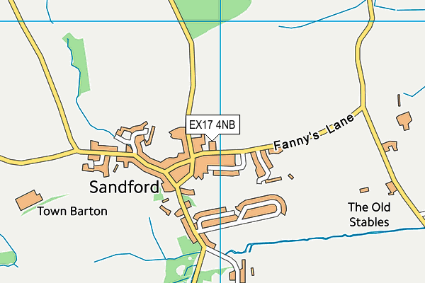EX17 4NB map - OS VectorMap District (Ordnance Survey)