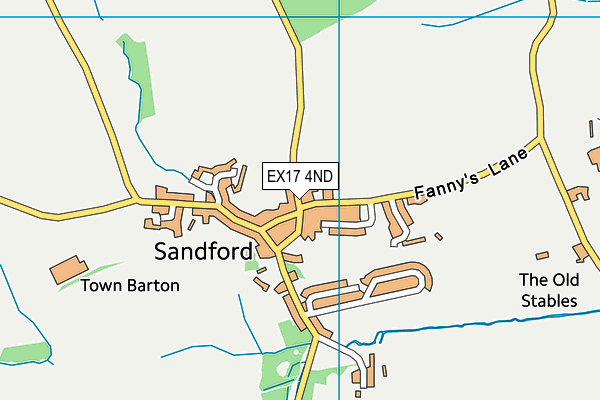 EX17 4ND map - OS VectorMap District (Ordnance Survey)