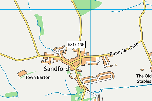 EX17 4NF map - OS VectorMap District (Ordnance Survey)