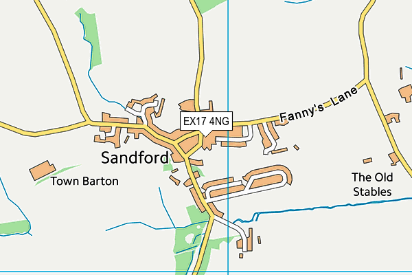 EX17 4NG map - OS VectorMap District (Ordnance Survey)