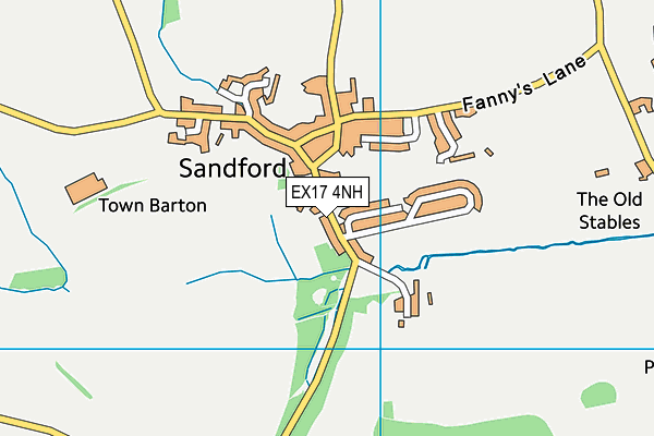 EX17 4NH map - OS VectorMap District (Ordnance Survey)