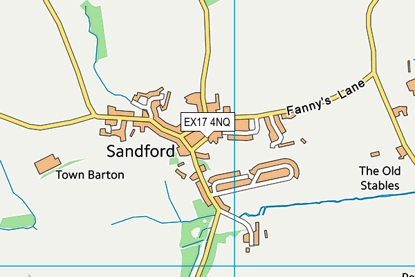 EX17 4NQ map - OS VectorMap District (Ordnance Survey)