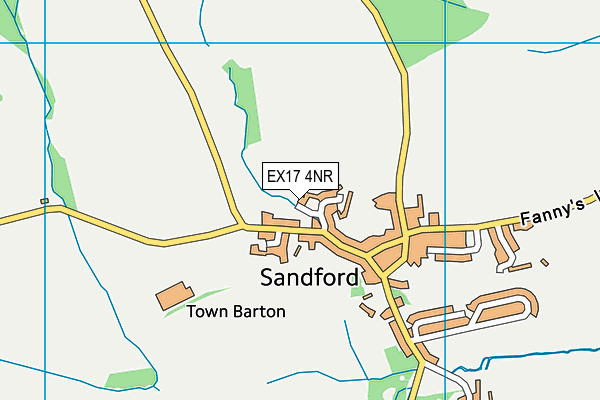 EX17 4NR map - OS VectorMap District (Ordnance Survey)