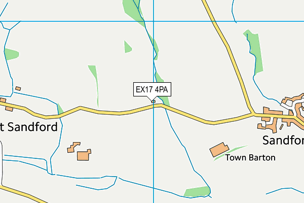 EX17 4PA map - OS VectorMap District (Ordnance Survey)