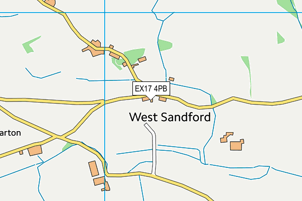 EX17 4PB map - OS VectorMap District (Ordnance Survey)