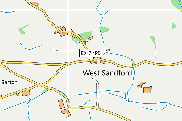 EX17 4PD map - OS VectorMap District (Ordnance Survey)