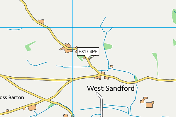 EX17 4PE map - OS VectorMap District (Ordnance Survey)