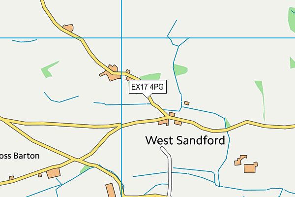 EX17 4PG map - OS VectorMap District (Ordnance Survey)