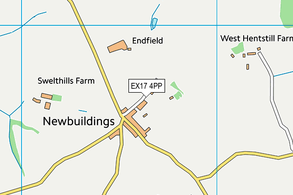 EX17 4PP map - OS VectorMap District (Ordnance Survey)