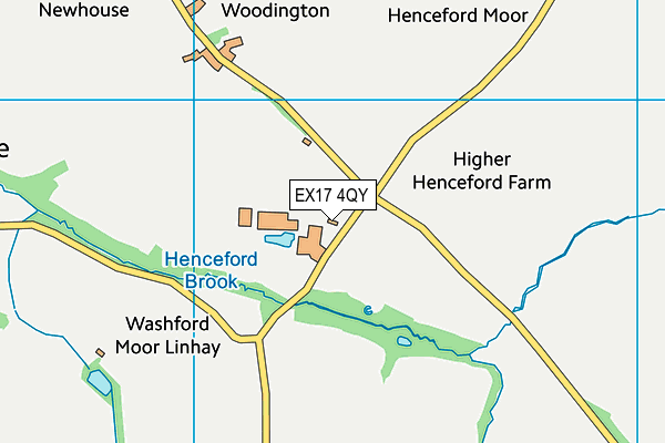 EX17 4QY map - OS VectorMap District (Ordnance Survey)