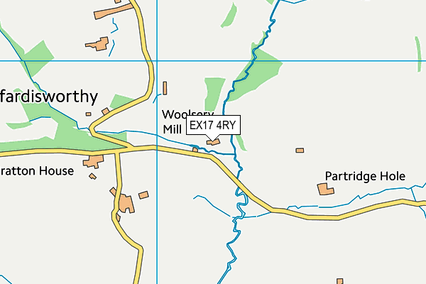 EX17 4RY map - OS VectorMap District (Ordnance Survey)