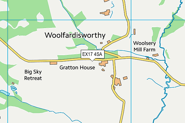 EX17 4SA map - OS VectorMap District (Ordnance Survey)