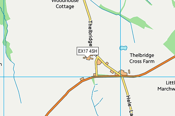 EX17 4SH map - OS VectorMap District (Ordnance Survey)